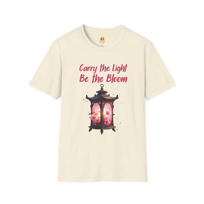 Inspirational Graphic T-Shirt - "Carry the Light, Be the Bloom" - Motivational Apparel for Everyday Wear, Gift for Friends, Self-Care [...]