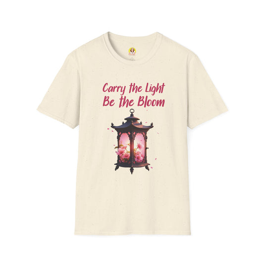 Inspirational Graphic T-Shirt - "Carry the Light, Be the Bloom" - Motivational Apparel for Everyday Wear, Gift for Friends, Self-Care [...]