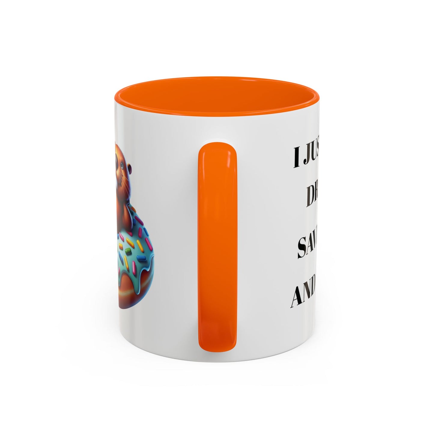 Cute Beaver Donut Coffee Mug - Fun Gift for Animal Lovers