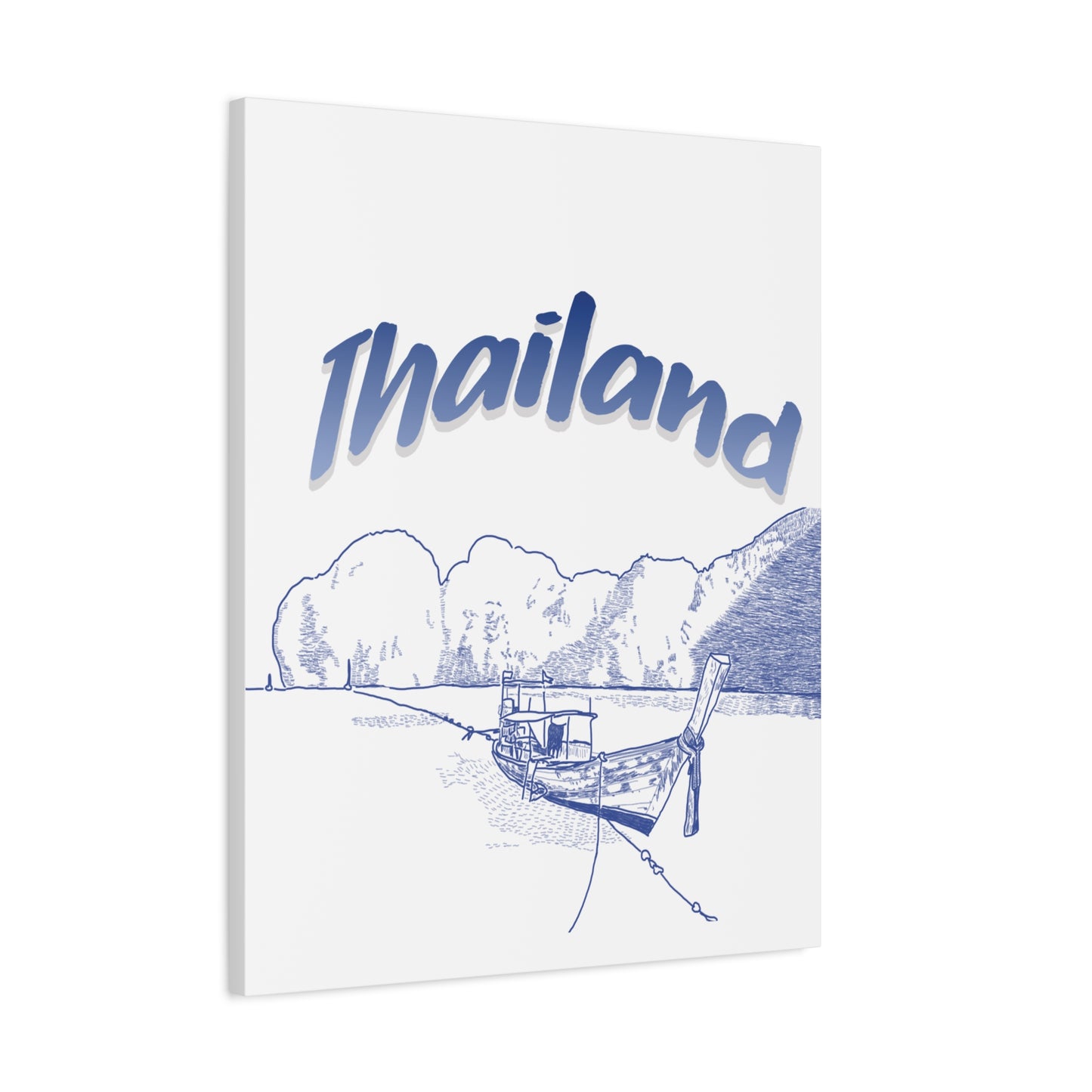 Thailand Matte Canvas Wall Art, Coastal Decor, Travel Wall Art, Home Decoration, Gift for Travelers, Ocean Themed Art