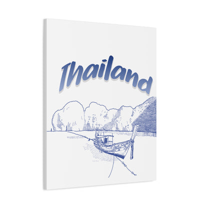 Thailand Matte Canvas Wall Art, Coastal Decor, Travel Wall Art, Home Decoration, Gift for Travelers, Ocean Themed Art
